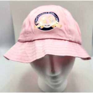 Vintage ENESCO Pink Cotton Bucket Hat CHERISHED TEDDIES CLUB One Size NEW YK